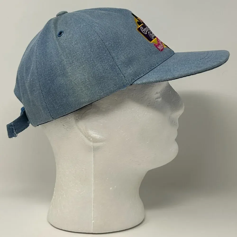 Vintage 90s Crown Royal Country Music Series 93 Hat Baseball Cap Strapback Blue